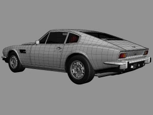 aston martin v8 1976 3D Model