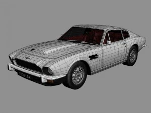 aston martin v8 1976 3D Model