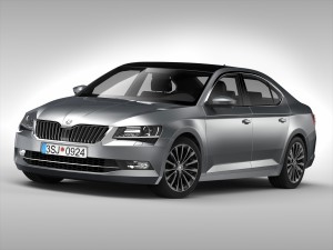 skoda superb 2016 3Dモデル