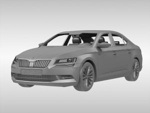 skoda superb 2016 3D Model