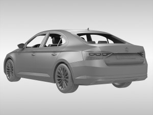 skoda superb 2016 3D Model