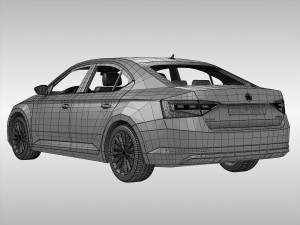 skoda superb 2016 3D Model