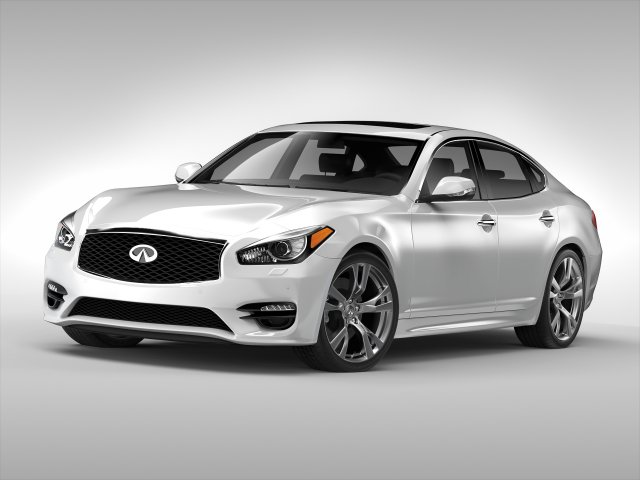 infiniti q70 2015 Model 3D .c4d .max .obj .3ds .fbx .stl .blend 