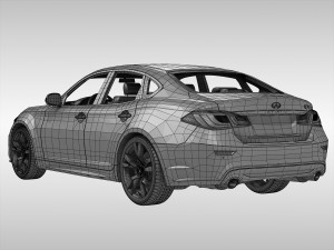 infiniti q70 2015 Model 3D