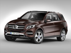 mercedes benz gle class 2016 3Dモデル