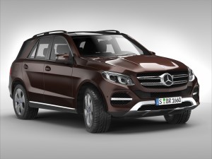 mercedes benz gle class 2016 3D Model
