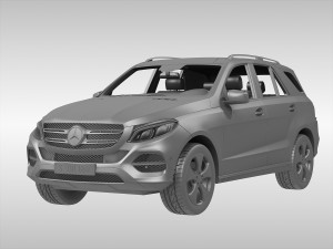mercedes benz gle class 2016 3D Model