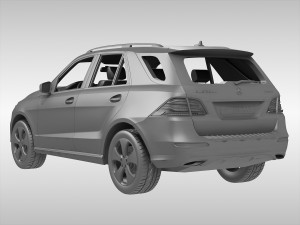 mercedes benz gle class 2016 3D Model