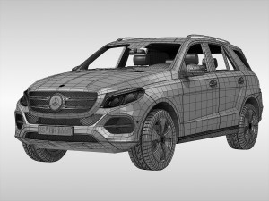 mercedes benz gle class 2016 3D Model