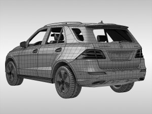 mercedes benz gle class 2016 3D Model