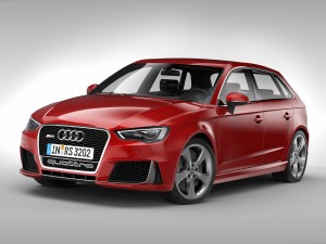 audi rs3 sportback 2016 3D मॉडल
