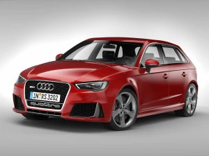 audi rs3 sportback 2016 3D Model