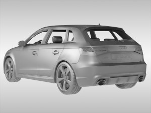 audi rs3 sportback 2016 3D 모델