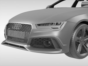 audi rs7 sportback 2015 Modelo 3D