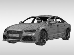 audi rs7 sportback 2015 Modelo 3D