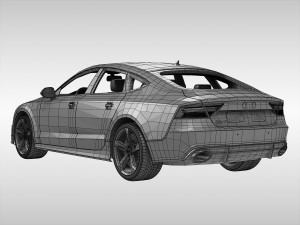 audi rs7 sportback 2015 Modelo 3D