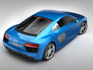 audi r8 v10 coupe 2016 3D Model