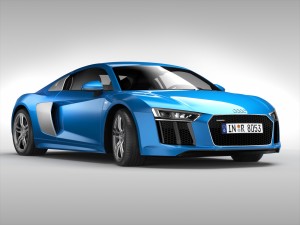 audi r8 v10 coupe 2016 3D Model