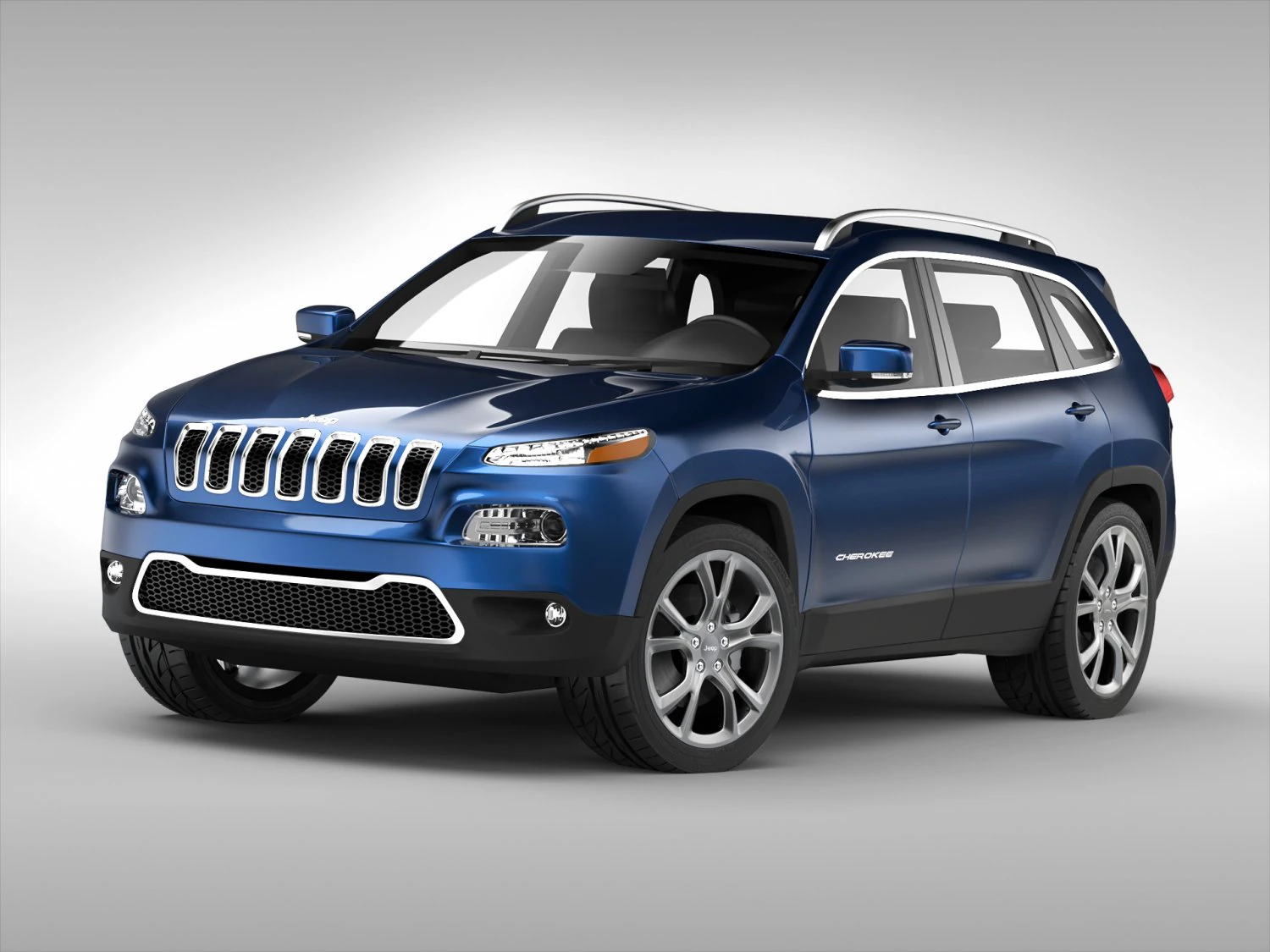 jeep cherokee 2014 3D Model .c4d .max .obj .3ds .fbx .stl .blend 