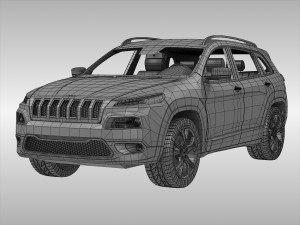 jeep cherokee 2014 3D मॉडल
