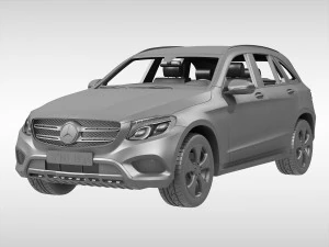 mercedes benz glc class 2016 3D Model
