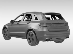 mercedes benz glc class 2016 3D मॉडल