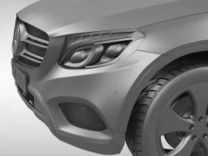 mercedes benz glc class 2016 3D Model