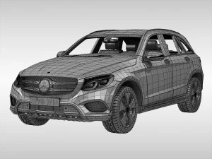 mercedes benz glc class 2016 3D Model