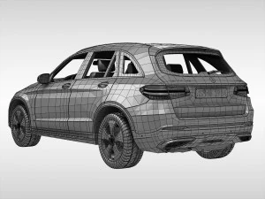 mercedes benz glc class 2016 3D Model
