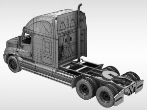 freightliner cascadia Modèle 3D