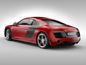 audi r8 v10 coupe 2013 3D Model