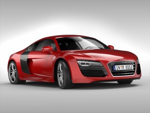 audi r8 v10 coupe 2013 3D Model