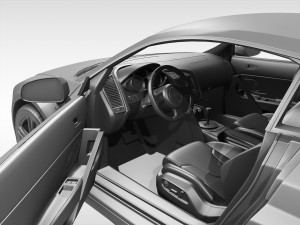audi r8 v10 coupe 2013 3D Model