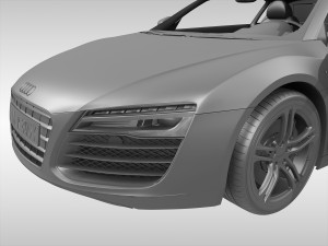 audi r8 v10 coupe 2013 3D Model