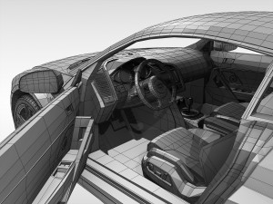 audi r8 v10 coupe 2013 3D Model