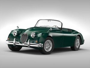 jaguar xk150 1957 - 1961 3D Model