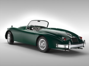 jaguar xk150 1957 - 1961 Modèle 3D