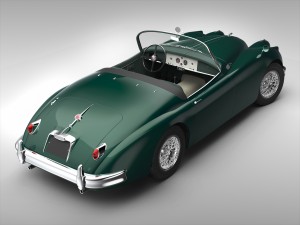 jaguar xk150 1957 - 1961 Modèle 3D