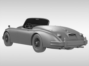 jaguar xk150 1957 - 1961 Modèle 3D