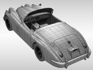 jaguar xk150 1957 - 1961 Modèle 3D