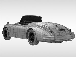 jaguar xk150 1957 - 1961 Modèle 3D