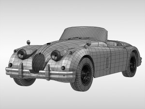 jaguar xk150 1957 - 1961 Modèle 3D