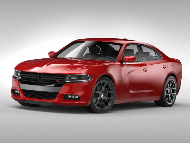 dodge charger 2015 3D Model .c4d .max .obj .3ds .fbx .stl .blend 