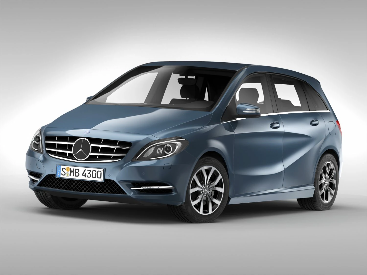 mercedes benz b class 2012 3D Model .c4d .max .obj .3ds .fbx .stl .blend 