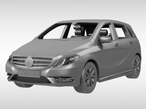 mercedes benz b class 2012 3D Model