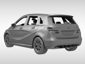 mercedes benz b class 2012 3D Model