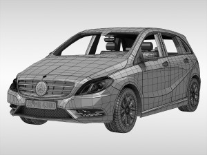 mercedes benz b class 2012 3D Model