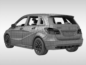 mercedes benz b class 2012 3D Model