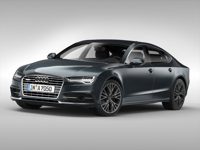 audi a7 sportback 2015 3D 模型 .c4d .max .obj .3ds .fbx .stl .blend 