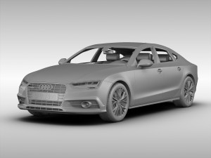 audi a7 sportback 2015 3D 模型